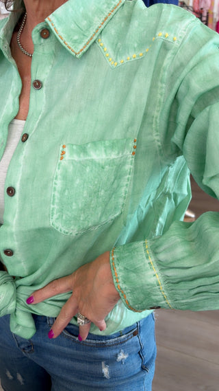DORINA TOP in GREEN