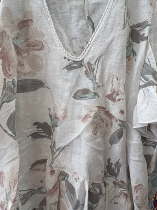 MADE IN ITALY LINEN TOP 8620