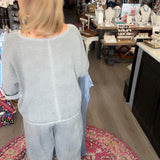 BRISTOL GRAY GAUZE PANT 10262