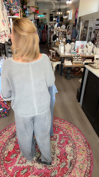 BRISTOL GRAY GAUZE PANT 10262