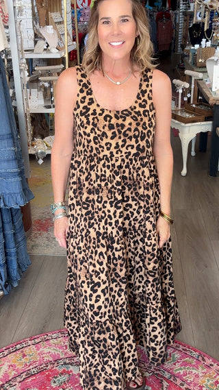 LARA LEOPARD DRESS 19563