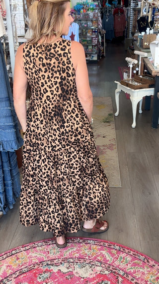 LARA LEOPARD DRESS 19563
