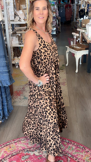 LARA LEOPARD DRESS 19563