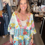 long tunic dress on model