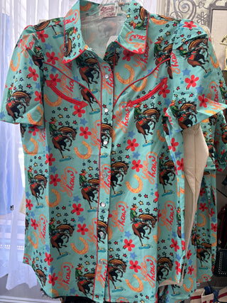 KYRA WESTERN PEARL SNAP SHIRT 2707