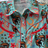 *KYRA WESTERN PEARL SNAP SHIRT 2707