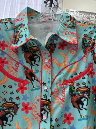 KYRA WESTERN PEARL SNAP SHIRT 2707
