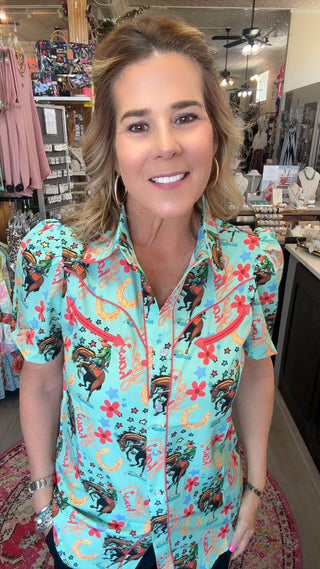 KYRA WESTERN PEARL SNAP SHIRT 2707
