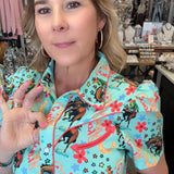 KYRA WESTERN PEARL SNAP SHIRT 2707
