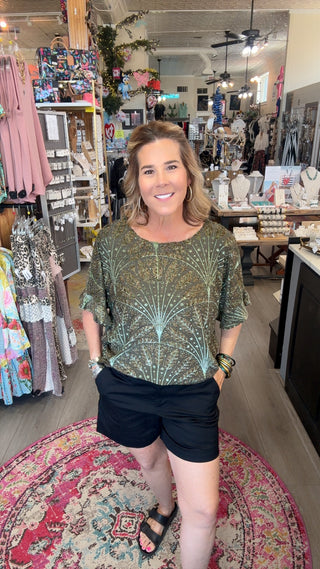 UMGEE FLORENCE OLIVE TOP 645