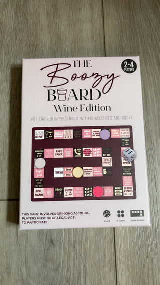 THE BOOZY BOARD ~ DRINKING GAMES