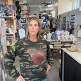 BRENDA CAMO FOOTBALL SWEATSHIRT
