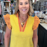 MELINDA RUFFLE TOP 36676