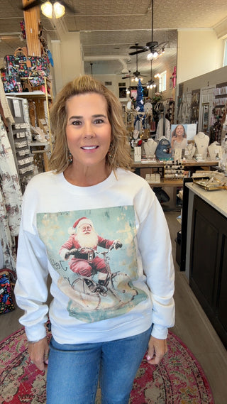 JOY CHRISTMAS RIDE SWEATSHIRT
