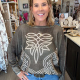 Aspen Tribal Batwing Sweater 0612