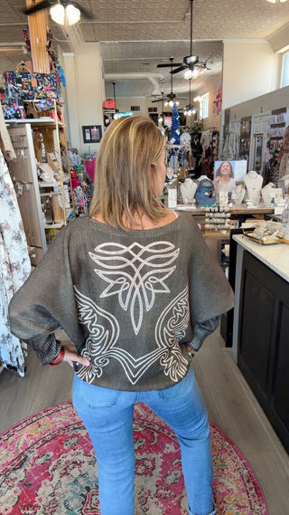 Aspen Tribal Batwing Sweater 0612