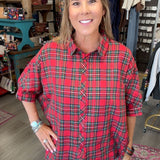 BETH PLAID TOP 20272