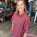 BETH PLAID TOP 20272
