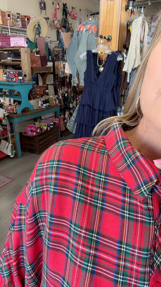 BETH PLAID TOP 20272
