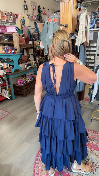 BALLINDA NAVY DRESS 9087