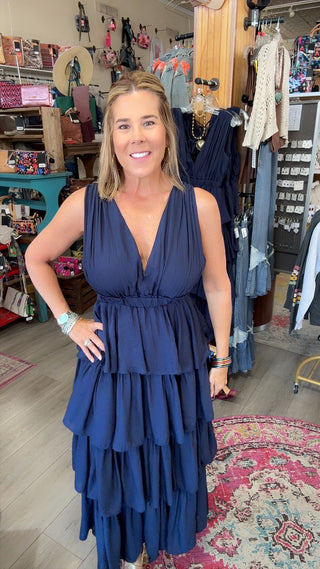 BALLINDA NAVY DRESS 9087