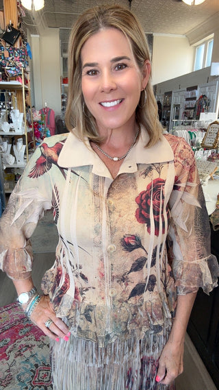 BROOKE VINTAGE BIRD JACKET 5001