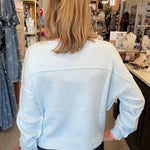 APRIL SWEATER w/PINK TRIM 2121