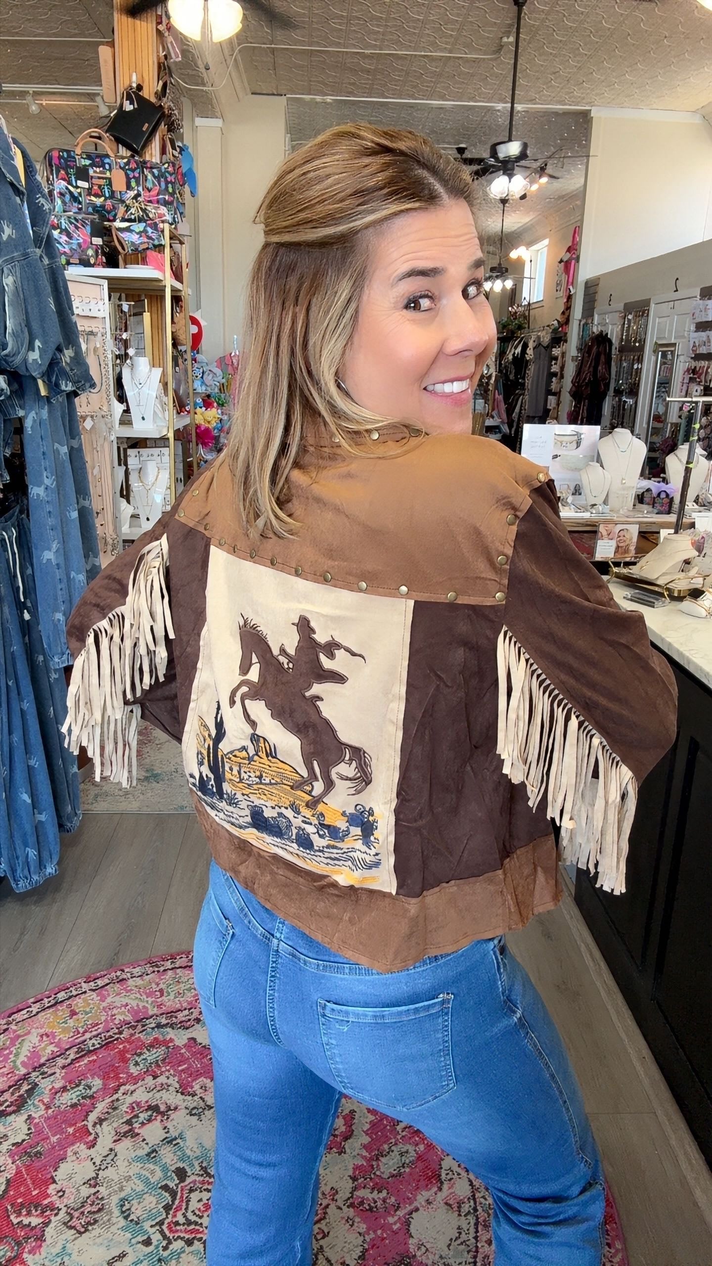 EMBERLY FRINGE JACKET 2135