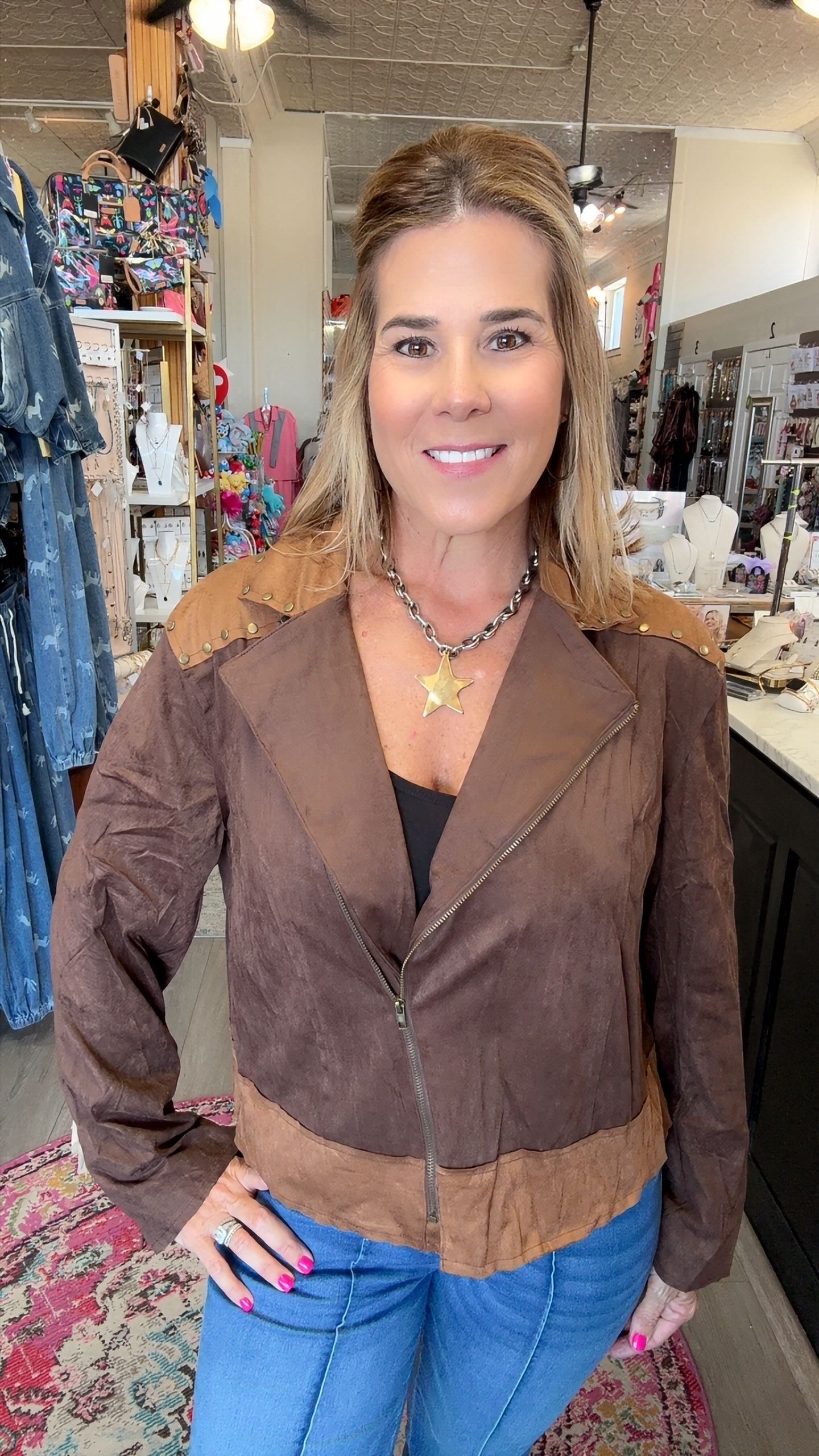 EMBERLY FRINGE JACKET 2135