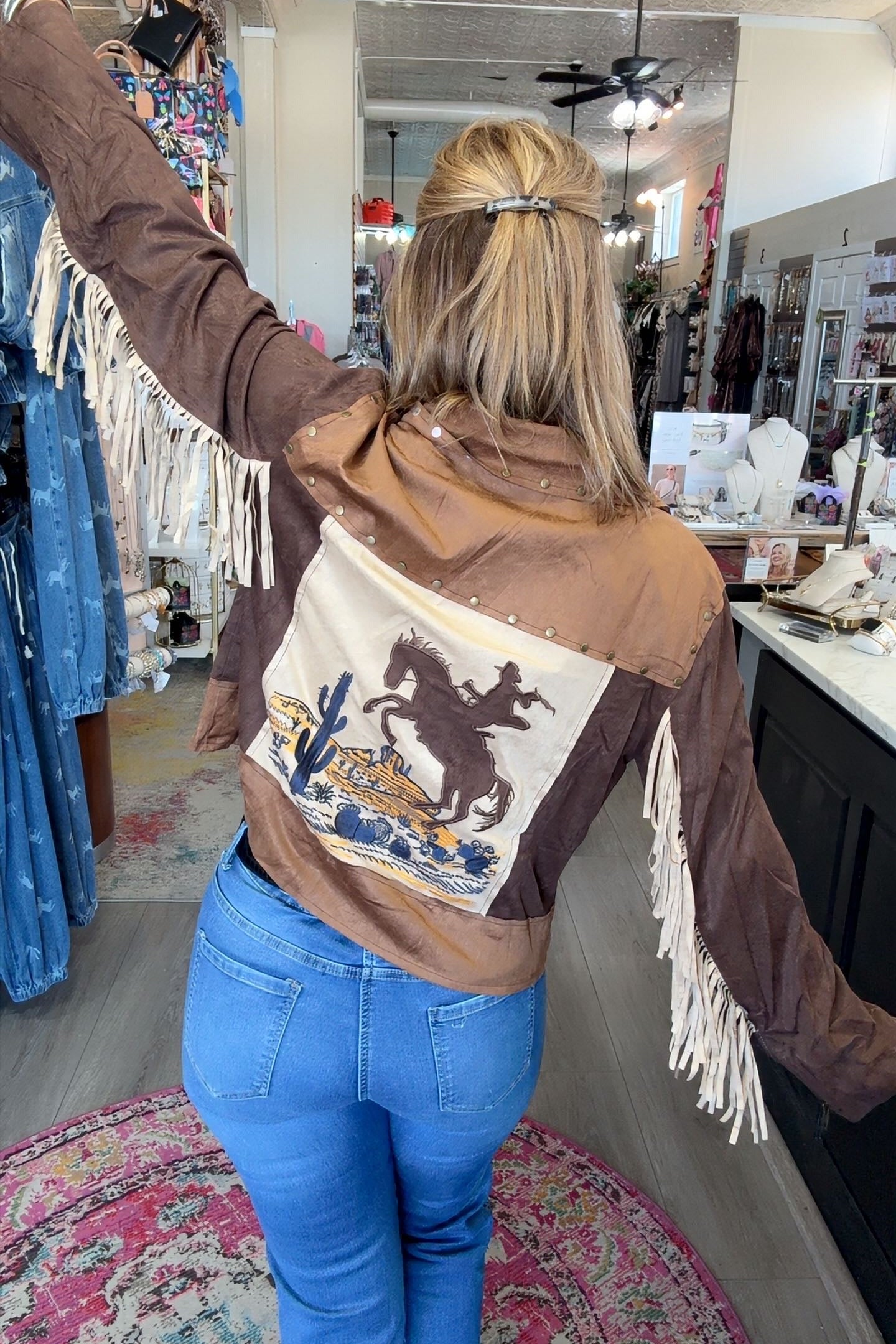 EMBERLY FRINGE JACKET 2135