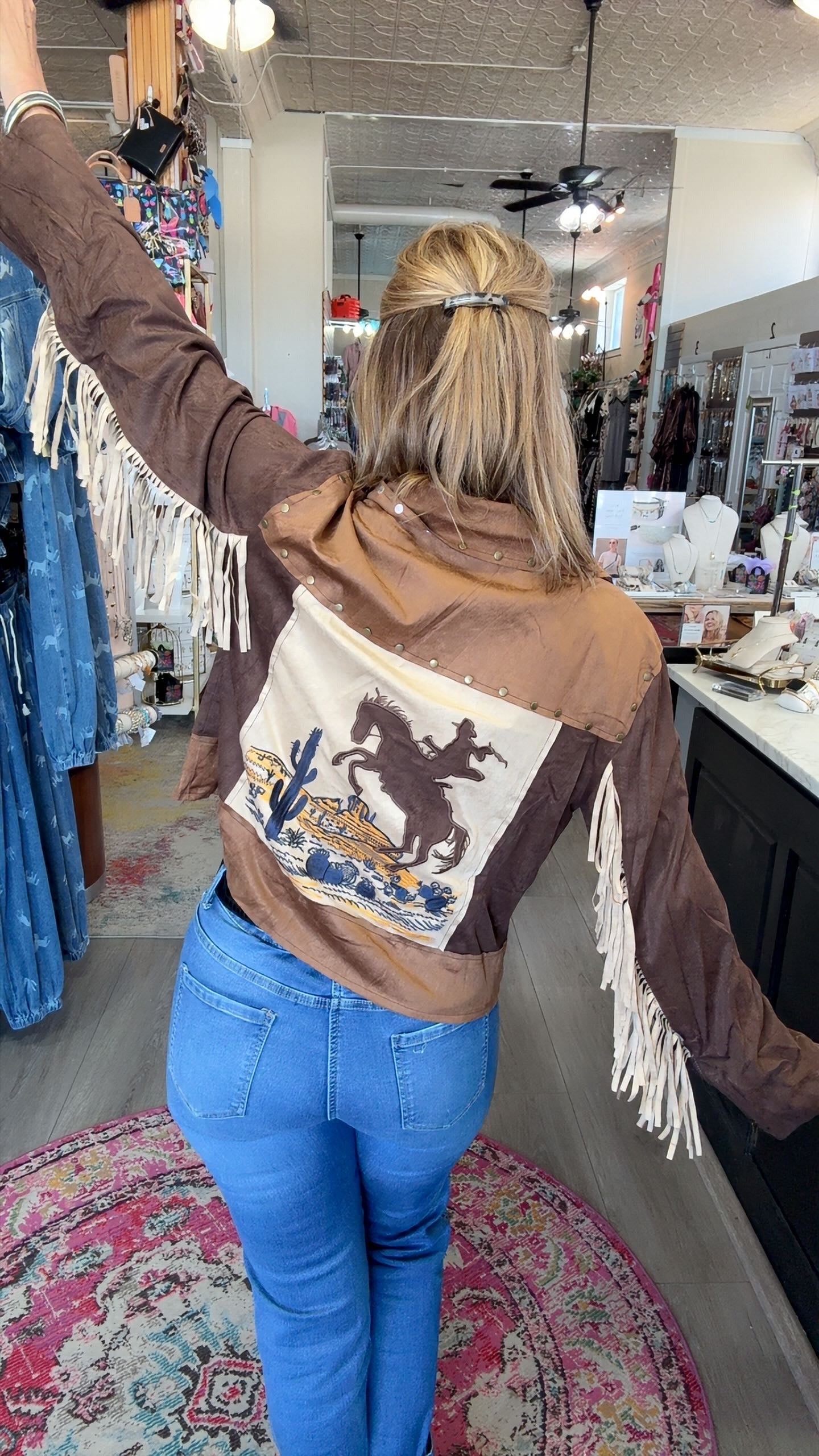 EMBERLY FRINGE JACKET 2135