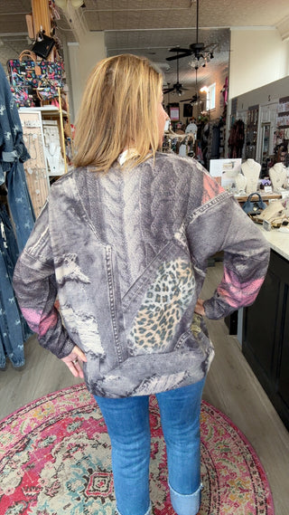 CHERI CHEETAH SWEATER 62513