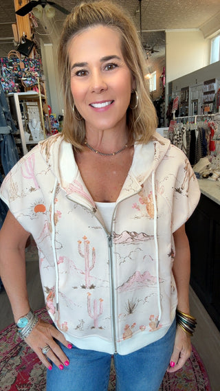 BRIANA ZIPPER VEST TOP 25071