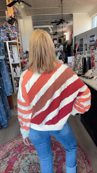 MORGHAN PATCHWORK SWEATSHIRTS 40822