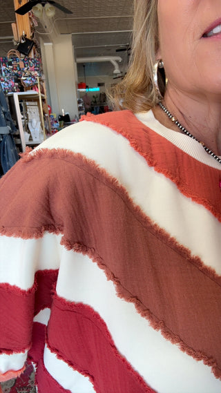 MORGHAN PATCHWORK SWEATSHIRTS 40822