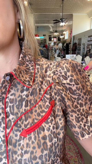 RHEA LEOPARD TOP 2707