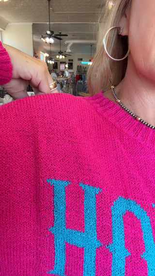 HOWDEEEE PINK SWEATER 933
