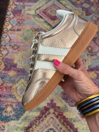 CORKY’S HEADS UP ~ Gold Metallic Sneaker