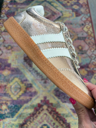 CORKY’S HEADS UP ~ Gold Metallic Sneaker