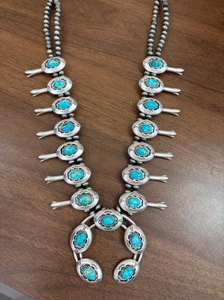 TURQ SQUASH NECKLACE