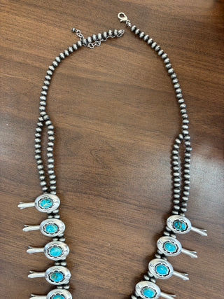 TURQ SQUASH NECKLACE