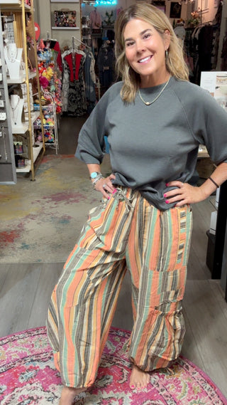 KASEY STRIPPED PANTS 30398