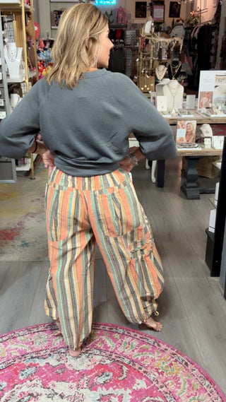KASEY STRIPPED PANTS 30398
