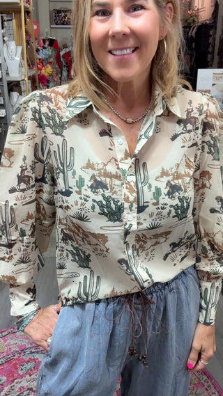 FAYE DESERT COWBOY TOP