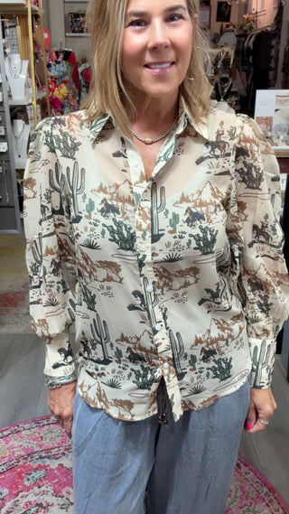 FAYE DESERT COWBOY TOP