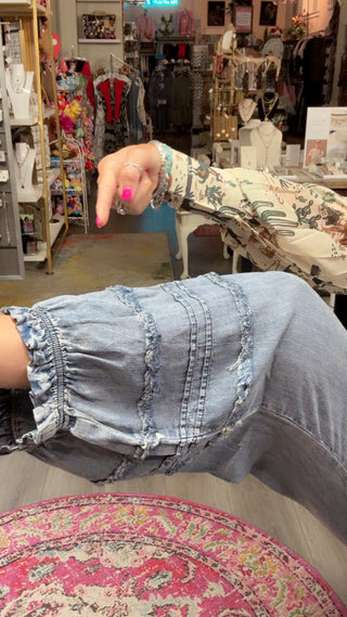 EASEL BERNICE TENCIL DENIM PANT 58148