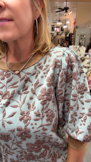 EASEL AURORA FLORAL TOP 30249