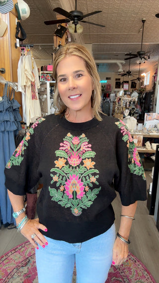 ADDIE BLACK SWEATER 15839