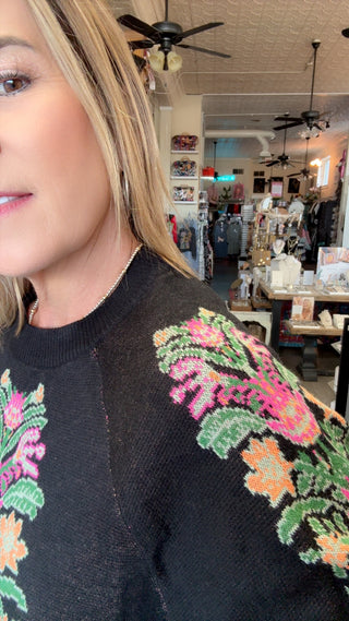 ADDIE BLACK SWEATER 15839
