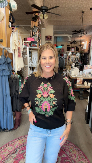 ADDIE BLACK SWEATER 15839